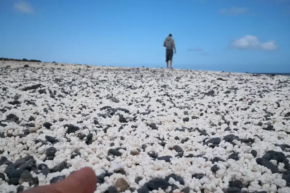 La curiosa playa de las palomitas en Fuerteventura